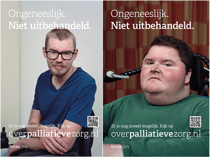 Campagne ‘ Ongeneeslijk. Niet uitbehandeld.'