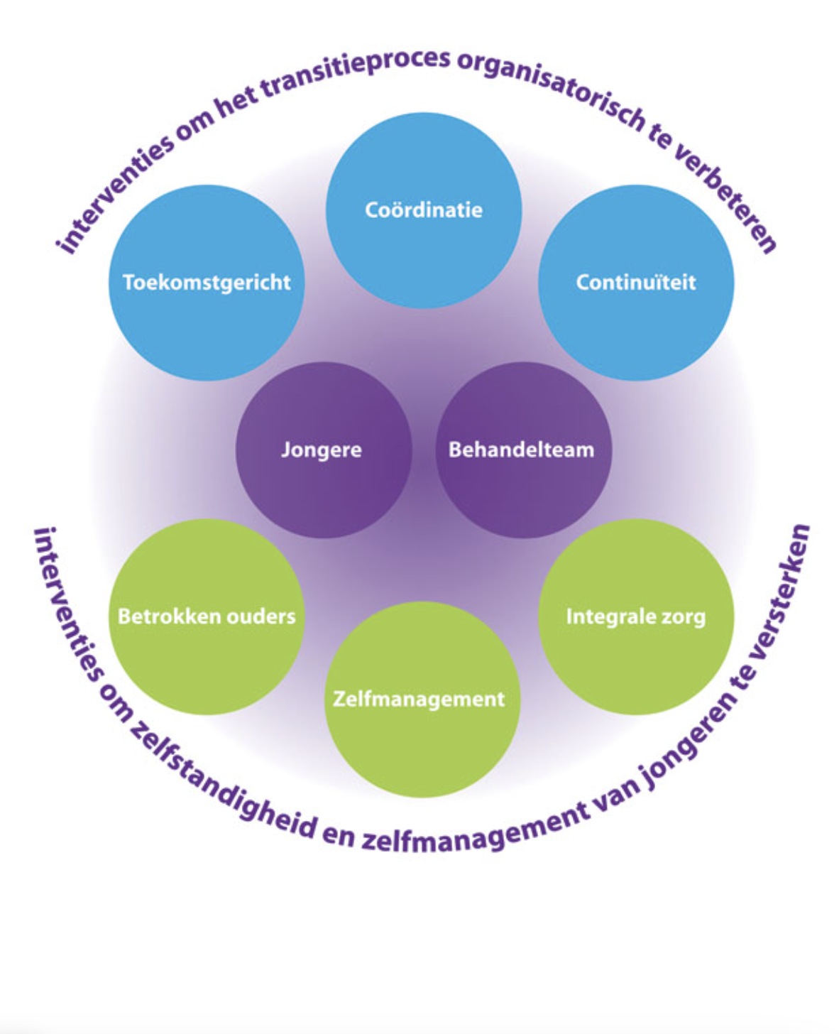 Raamwerk met basiselementen van goede transitiezorg